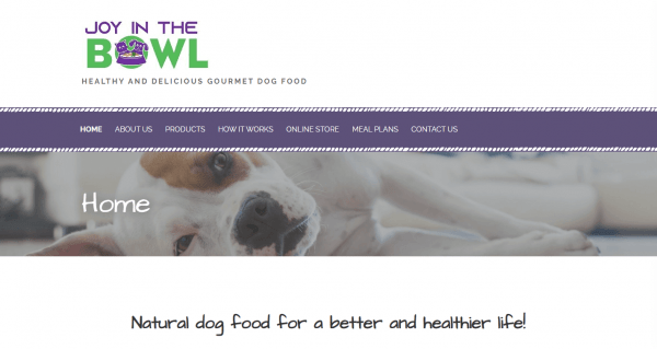 Healthy and delicious gourmet dog food - Joy in the Bowl
