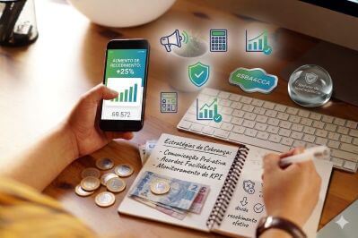 Aprenda como estruturar cobrança e recebimento para reduzir inadimplência: regras claras de vencimento, lembretes antes/depois, link de pagamento, PIX/boleto/cartão, conciliação e automação com ERP.