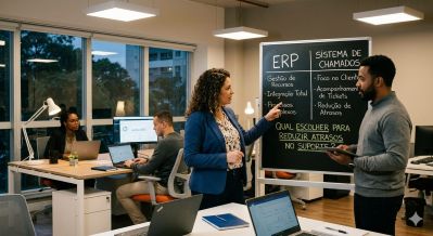 Compare ERP vs sistema de chamados para reduzir atrasos no suporte. Entenda quando usar cada abordagem para ganhar produtividade, previsibilidade e qualidade no atendimento.
