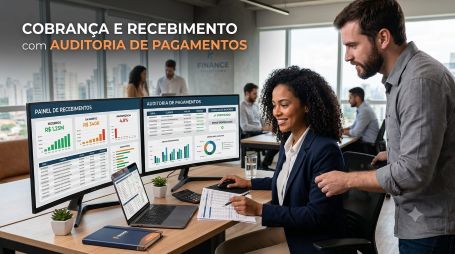 Cobrança e recebimento com auditoria de pagamentos